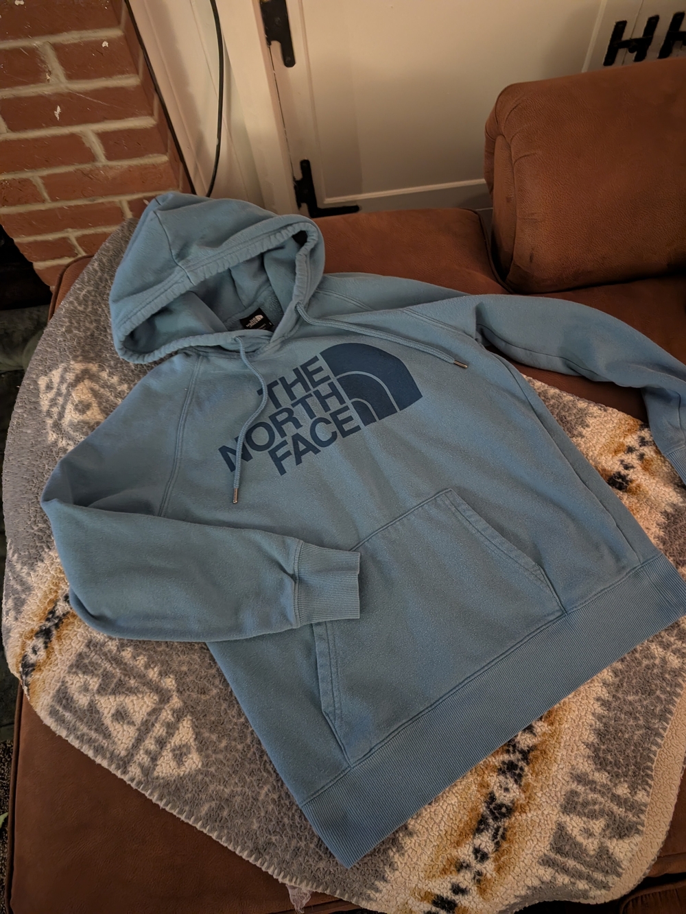 North Face Teal Hoodie